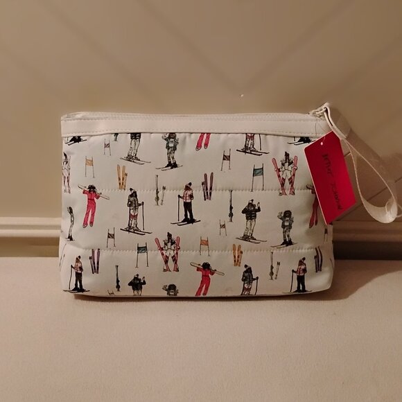 Betsy Johnson White/Multi-Color Large Ski Clutch - Picture 2 of 8